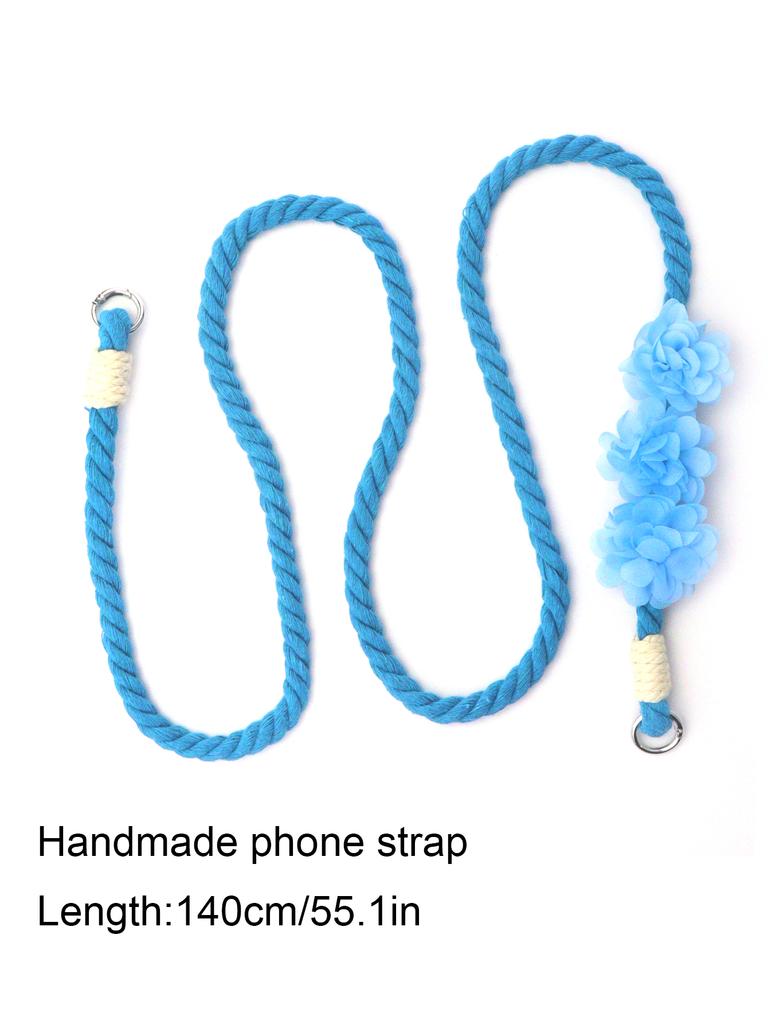 Handcrafted, Colorful Phone Lanyard Adjustable Floral Accessories Pendant Camera Backpack Pendant Phone