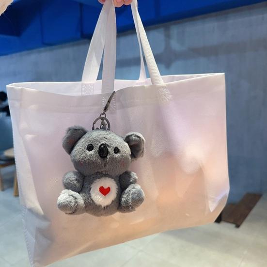 Doll Keychain Plush Koala Soft Toy with Sound Shake Function Stress Relief Mini Keys Bags Suitcases Pendant