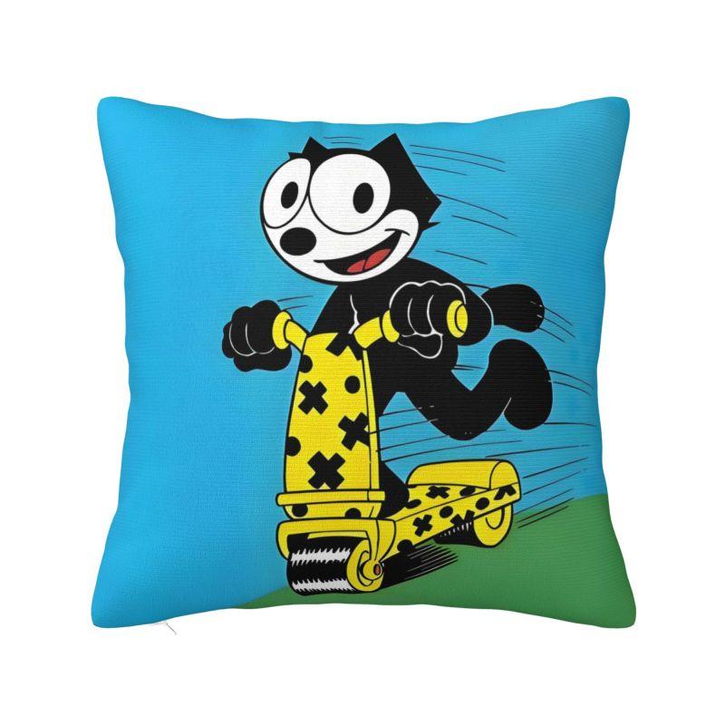 Custom Disney Felix The Cat Anime Pillow Case 40x40cm Decorative Cartoon Kawaii Luxury Cushion Cover Soft Pillowcase