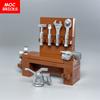 Set  MOC Bricks Multifunction Tools Maintenance operation Desk Table Bench Accessories Building Blocks Compatible Toys