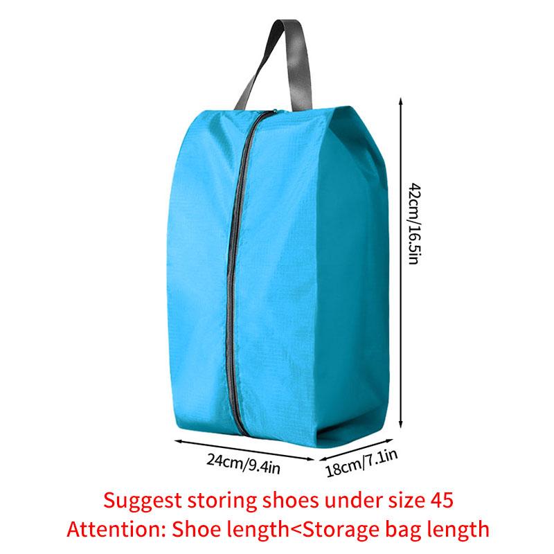 Portable Shoe Storage Bags Travel Shoe Cover Pouch Waterproof Pocket Unisex Zipper Organizer Bag Moistureproof Shoe Storage Pack