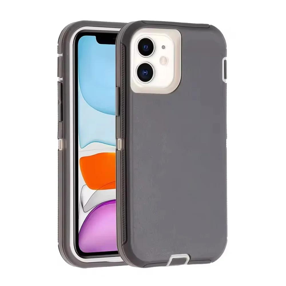 

3IN1 Heavy Duty Military Grade Ott Anti-Drop Phone Case For IPhone 16 16E 15 14 Plus 13 12 11 Pro Max Shockproof Protect Cover iPhone 15 Pro Max