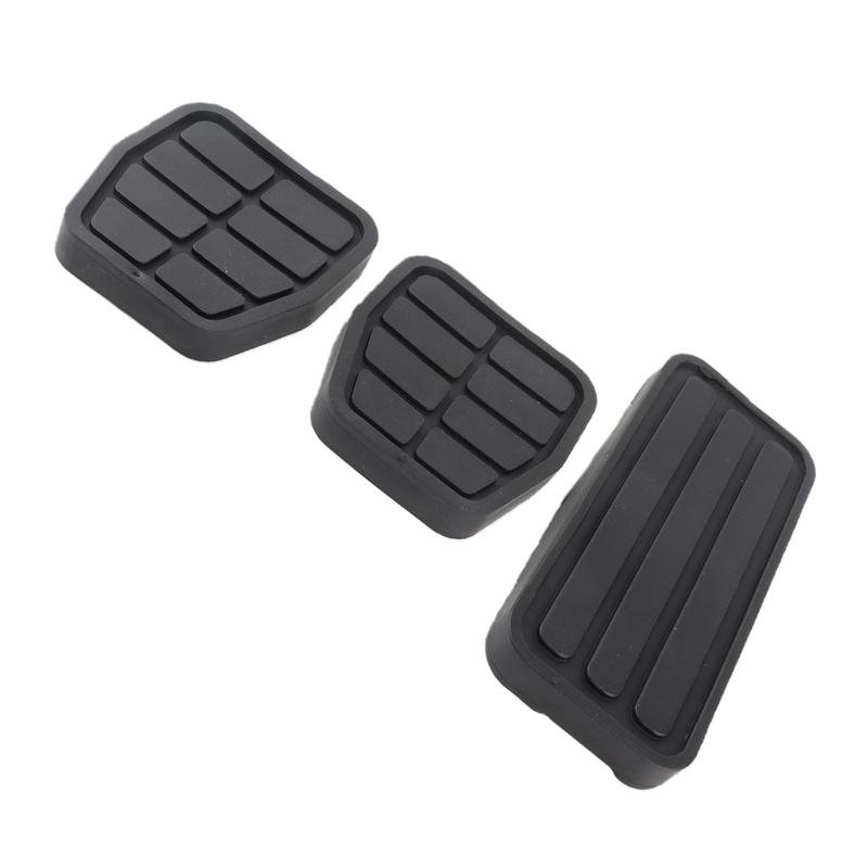 321721173  Brake Accelerator Pedal Pad Set Black Flexible Perfect Fit Rubber Heat Resistant for Repair