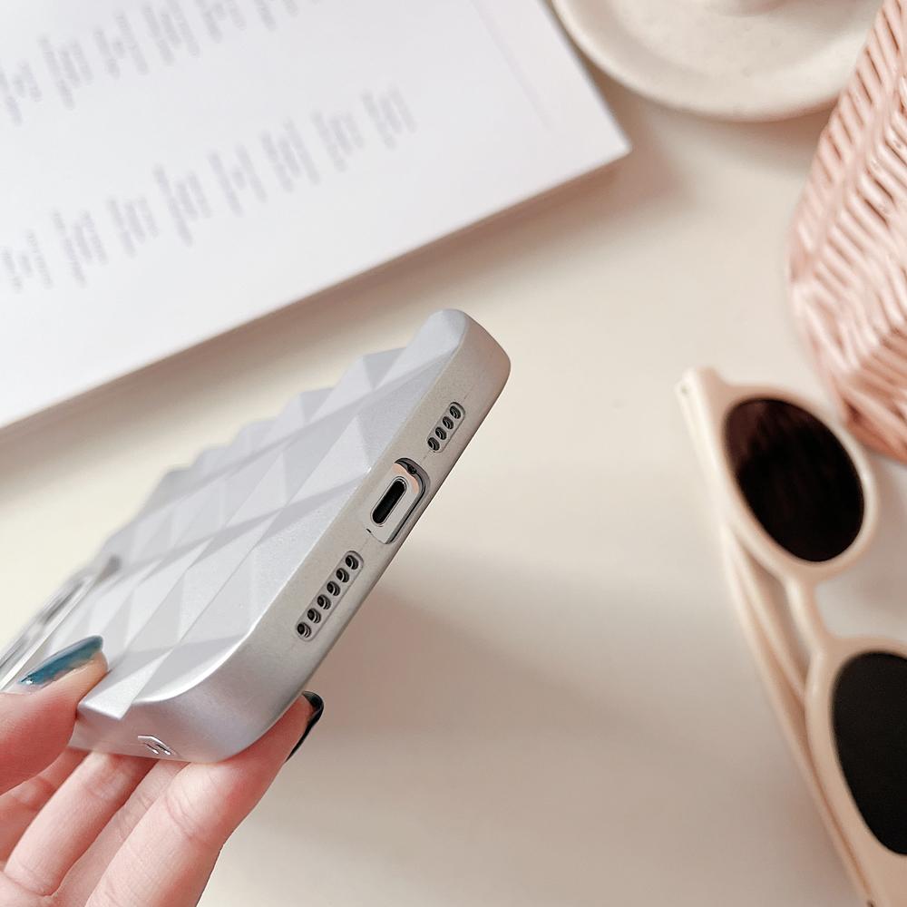 New Diamond Soft Silicone Phone Case For Iphone 13 12 11 Pro Max Plain Back Cover For Iphone 11 12 13 Fashion Chic Cases