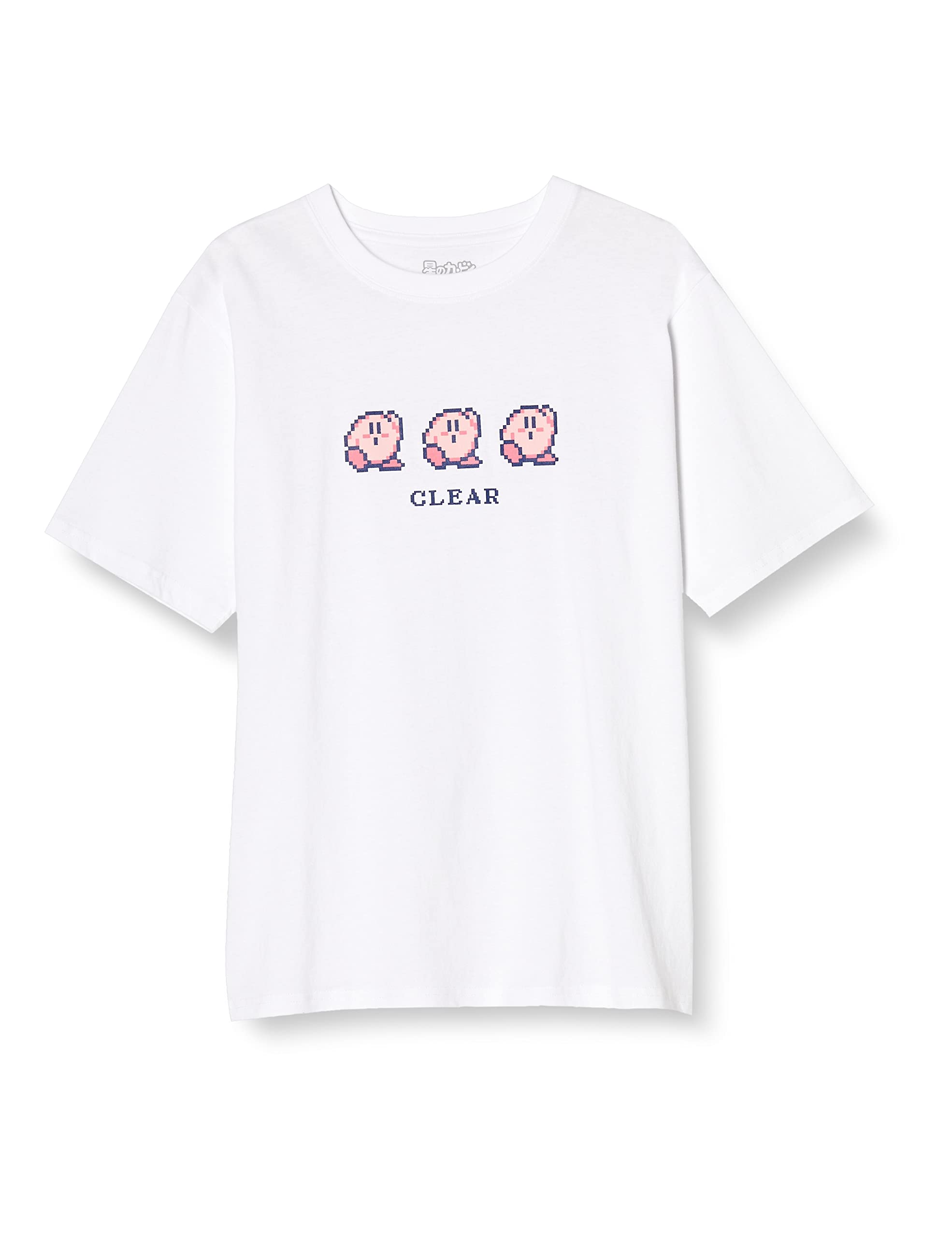 

Kirby Star Victory Dance Retro Dot T-Shirt, Short Sleeve, White, Size M
