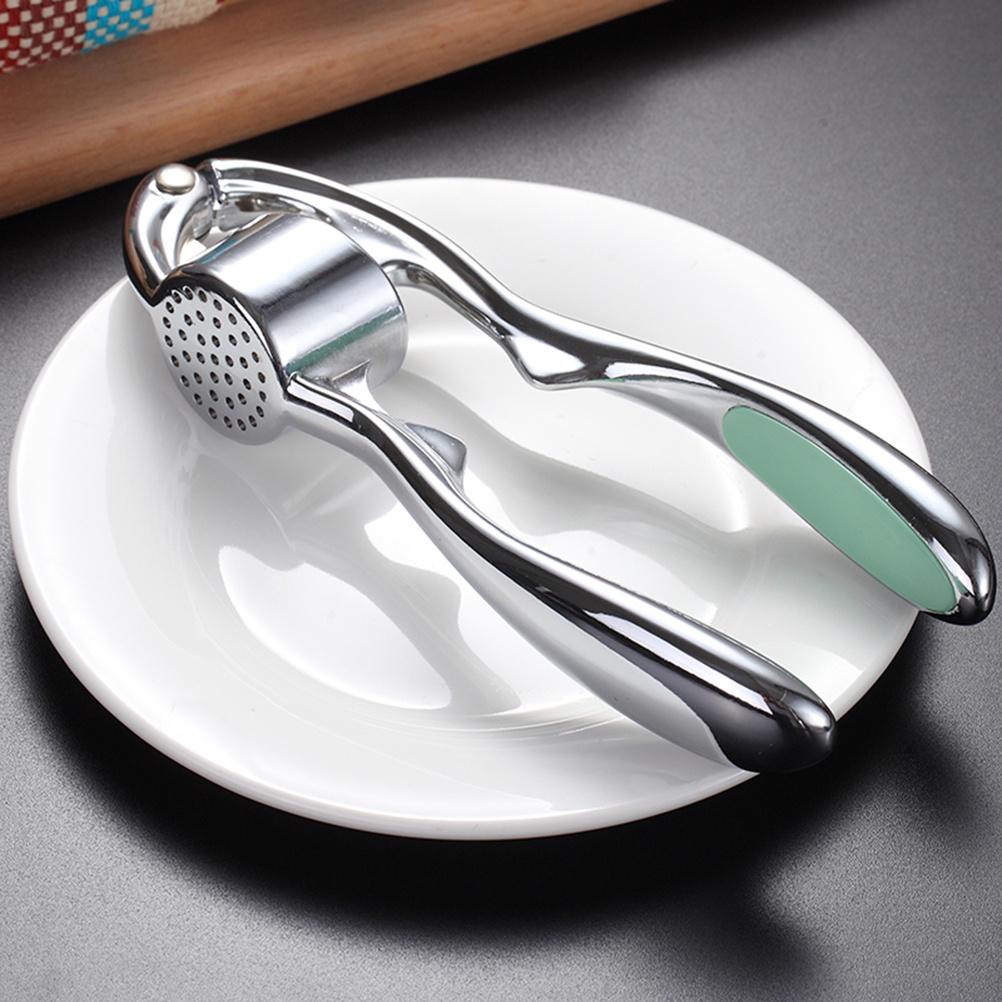 Garlic Press Zinc Alloy Arc Design Tool For Crushing Minced Garlic Easily Squeezer Mincer Machine