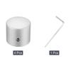 uxcell Guitar Metal Volume Tone Control Dome x Potentiometer Knobs with Set Screws for Electric Guitar and Silver 4-Piece Knobs, Knobs, 1/4" 1" Bass,