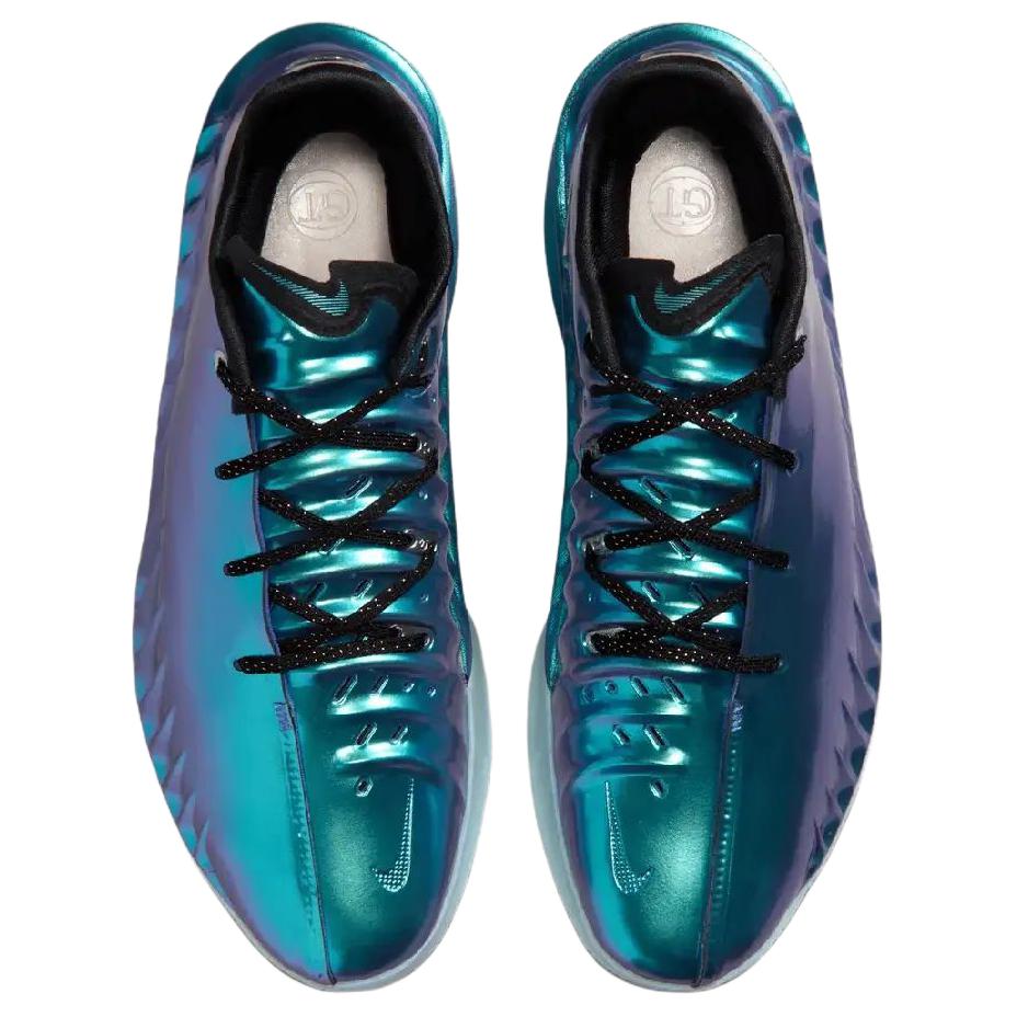 Nike GT. Schneide 4 Bequeme Stützende Basketballschuhe Unisex Sneaker Metallisch-See-Blau IQ6205-500