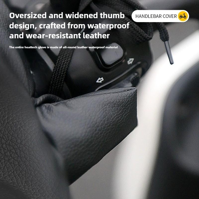 1PCMotorcycle Handlebar Muffs Winter Equipment Mitts Warmer Gloves Waterproof Handmuffs Bicycle Handle Cover Hand Covers Warmers