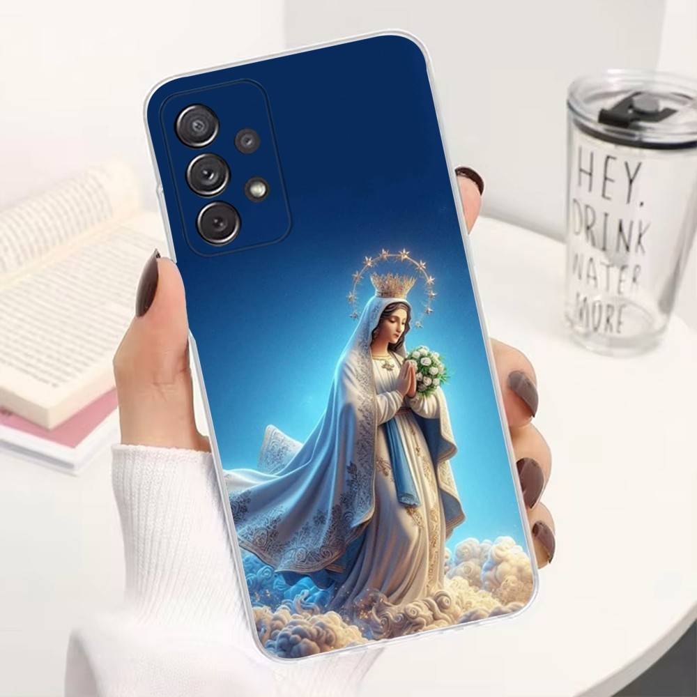 

Virgin De Guadalupe For Samsung A51,71,30,S10,9,20,Ultra,FE,Lite, S23,21,22,PIus,Transparent, Silicone Phone Case SamsungS23 5G