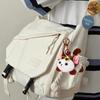 Soft Plush Tail Wagging Keychain Pull String Kitten Doll Pendant Plush Bag Ornament  Birthday Gifts