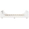 Solid Wood Bed Frame without Mattress White 75x190 cm Pine Wood
