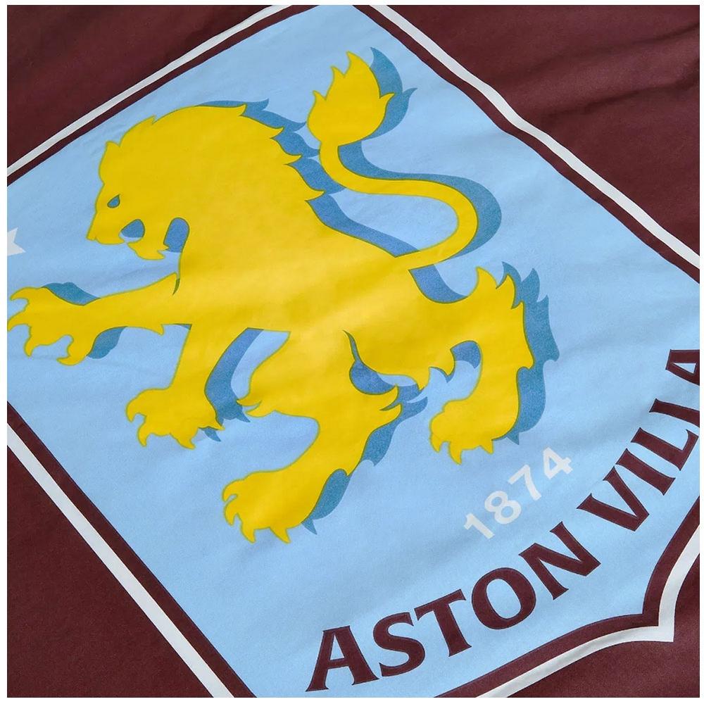 Aston Villa FC Reversible Crest Duvet Cover Set