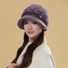 Women's Winter Hat with Detachable Ear Flaps - Adjustable Stretch -Like Beanie, Soft Warm for Cold Weather, All-Season & Christmas
