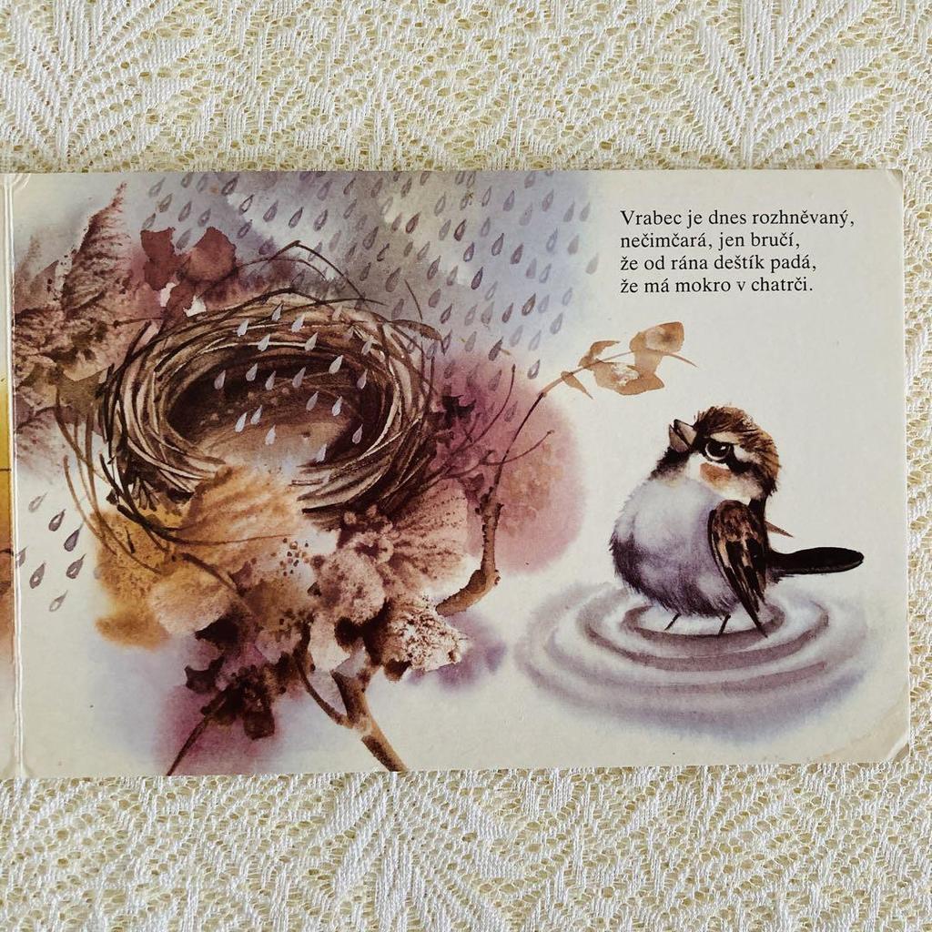 [USED] Foreign books, old books, beautiful Slovak picture books, soft watercolors