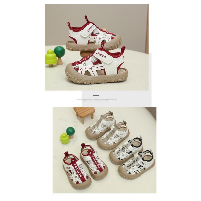 Trendige Sport-Sandalen mit Reifenprofil für Jungen, Neue Sommer-Freizeit-Sandalen mit geschlossenem Zehenbereich für Mädchen, Sandalen für Babys zum ersten Laufen