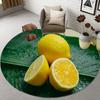 Broccoli  Fruit Print Round Carpet – Soft Non-Slip Area Rug for Kitchen, Bathroom, Living Room or Bedroom Floor Decor