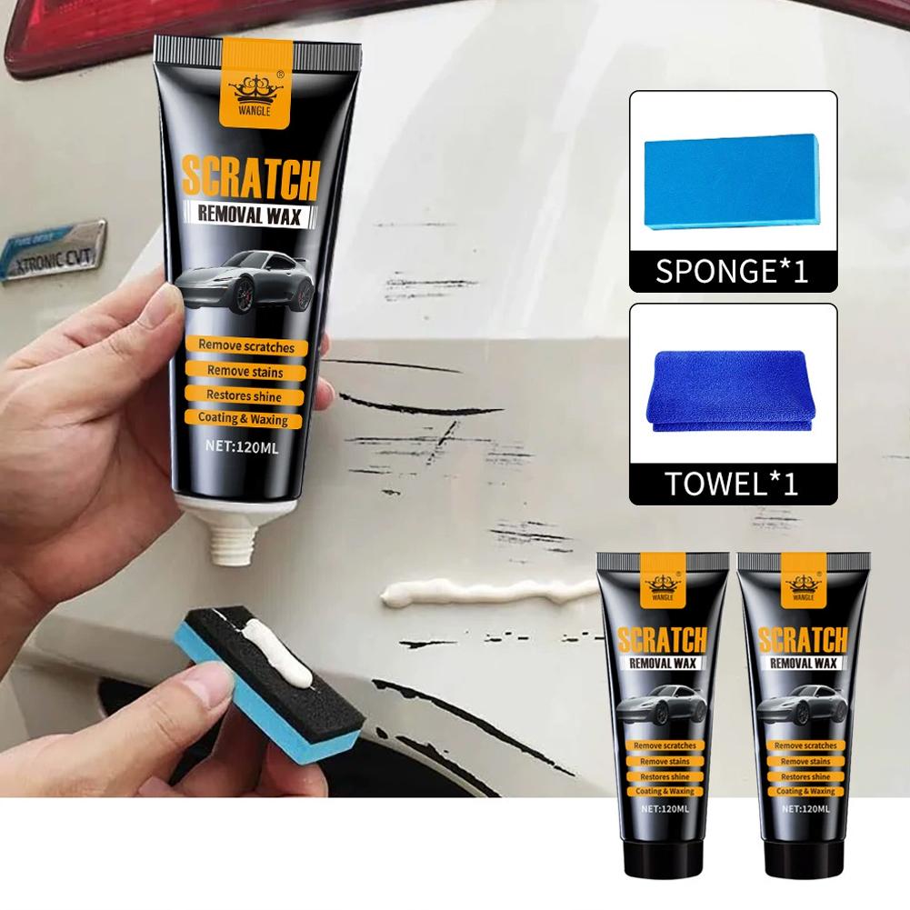 120Ml Car Scratch Repair Kit Professional Polishing Wax Paint Care Scratch Remover For Shallow Scratches Deep Cleaning Auto Care