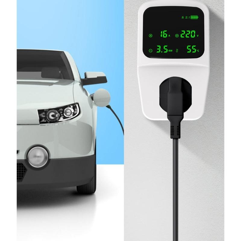 Universeller Ladeadapter für Elektrofahrzeuge mit Erdungssicherheitsmerkmalen, flammhemmend, mit Spannung, Strom, Temperatur