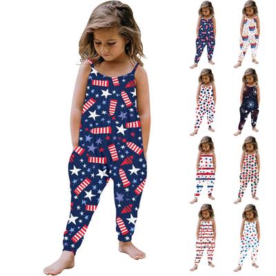 Toddler Kids Baby Girls Sleeveless Summer Romper Jumpsuit Playsuit Clothes