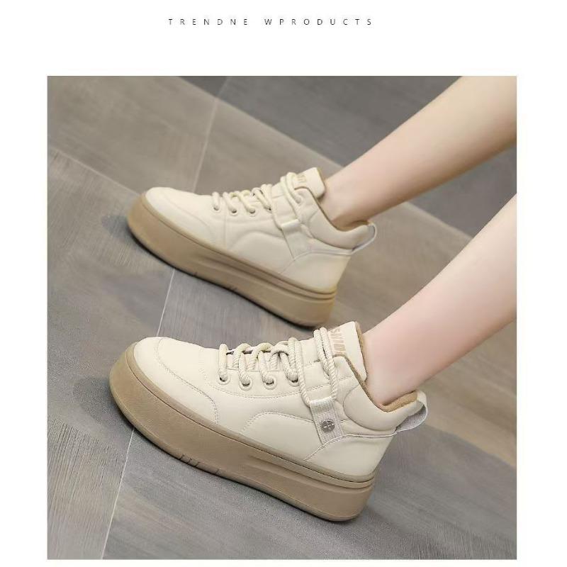 Women Warm Fleece Lined Thick Sole High Top Casual Sports Sneakers