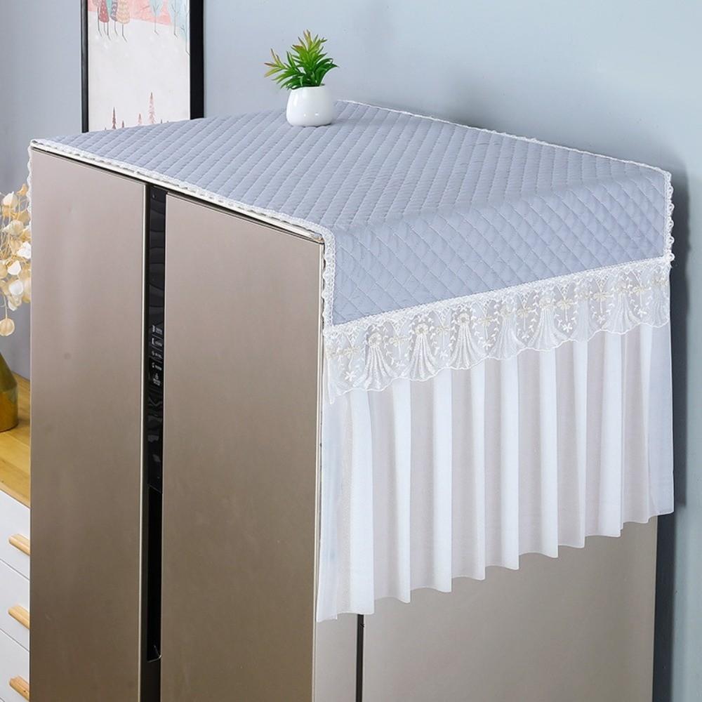 Universal Fit Refrigerator Dust Cover Washable Multi-functional Microwave Oven Cover Dust Proof Decoration Cover Home Protection