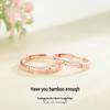 Bamboo Ferris Wheel Open Ring - S925 Sterling Silver, Niche Design, Couple Rings, Qixi Gift