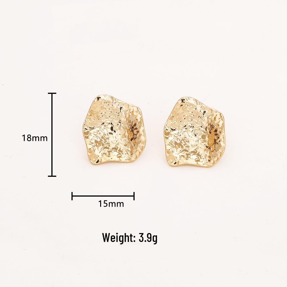 High-End European & American Style Irregular Sequin Earrings - Fashionable INS Women's Jewelry