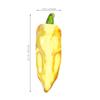 Lifelike Crystal Chili Pepper Decoration Artificial Vegetable Ornament for Kitchen Restaurant Tabletop Chinese Style Food Decor