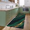 Green Marble Kitchen Mat Non-slip Emerald Rug For Living Room  Bedroom Rugs Under Bed Area Rug Bath Mat