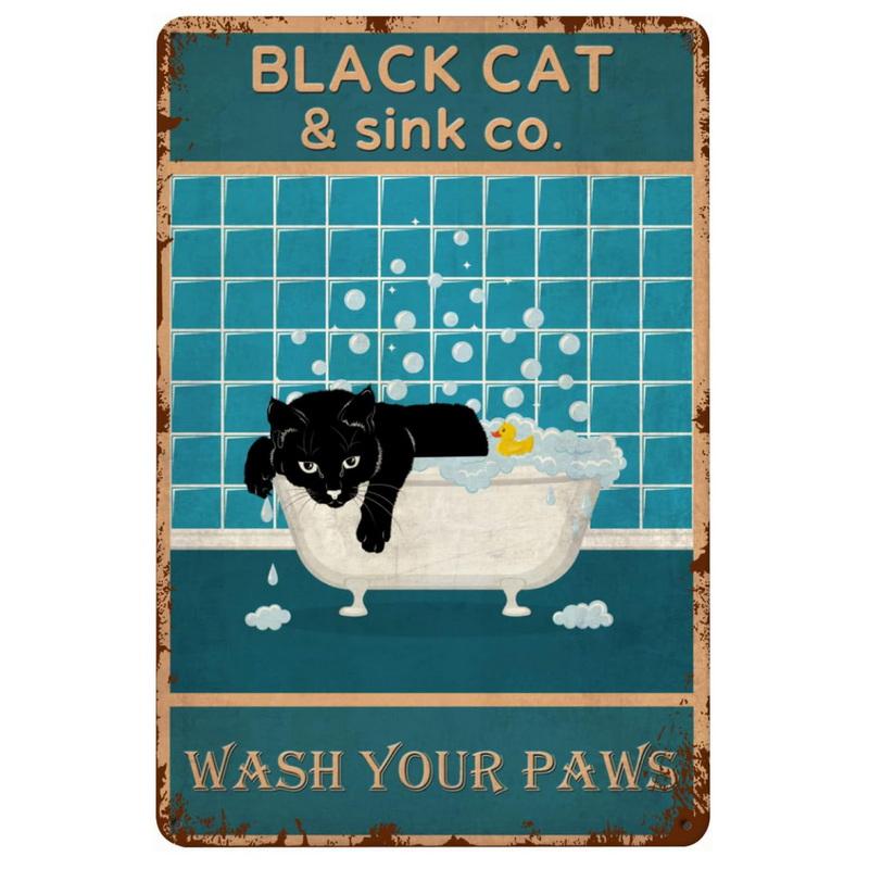 Dachshund Metal Tin Signs Hot Bath Wall Art Posters Plaque Sign Vintage Iron Painting Decoration for Home Cafe Bathroom Club