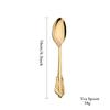 Vintage Western Gold Plated Cutlery Dining Knife Fruit Fork Teaspoon Butter Knife Set Luxury Dinnerware Engraving Tableware Set