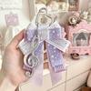 Kawaii Cartoon Music Note Bow Ribbon Ita Bag Pendant Delicate Ins Handmade Key Holder for Schoolgirl Keychain Charm for Bag