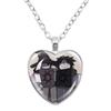 Game Forsaken Azure Anime Azure x Two Time Fanart Funny MeMe Glass Heart Shape Pendant Necklace Jewelry Charm  Collect Gift