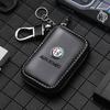 Leather Key Wallet Car Key Bag Fashion Key Holders for Alfa Romeo Logo Giulia Giulietta Spider GT Stelvio 147 156 155 159 166 zj3