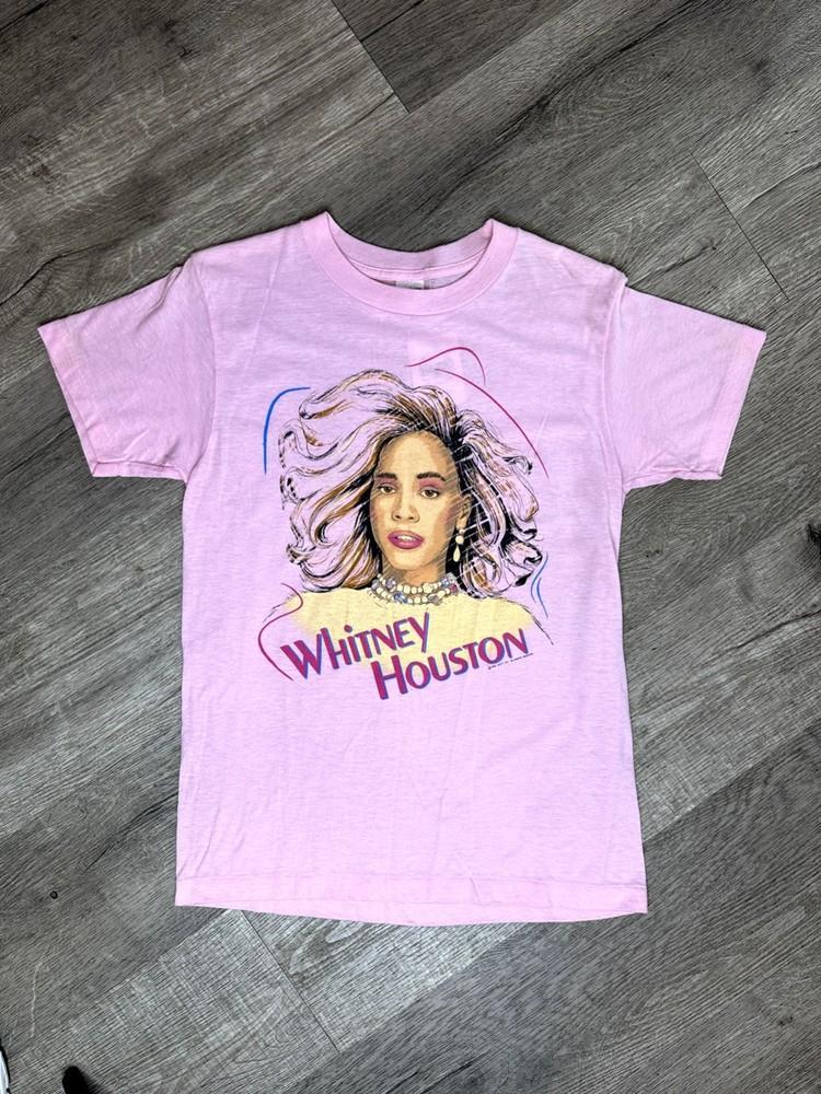 

Vtg 1986 Whitney Houston Cotton Light Pink S-5XL Unisex Shirt FF166 Unisex T-Shirt XL