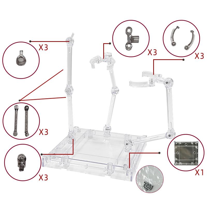 1Set Action Figure Base Suitable Display Stand Bracket For Hg 1/144 Cinema Game
