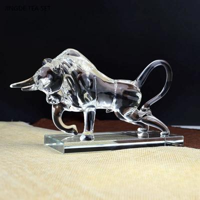 1PCS Crystal Zodiac Ox Ornament Modern Simple Living Room Bookcase Office Desk Lucky Craft Gift Birthday Gift