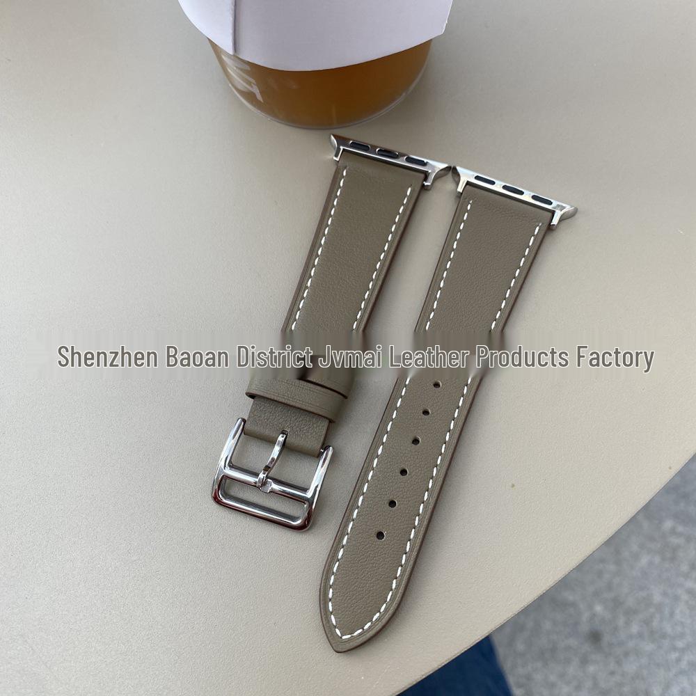 

Ремешок из натуральной кожи для Apple Watch: Подходит для iWatch 6 Rose Red and Burgundy for 38/40/41mm