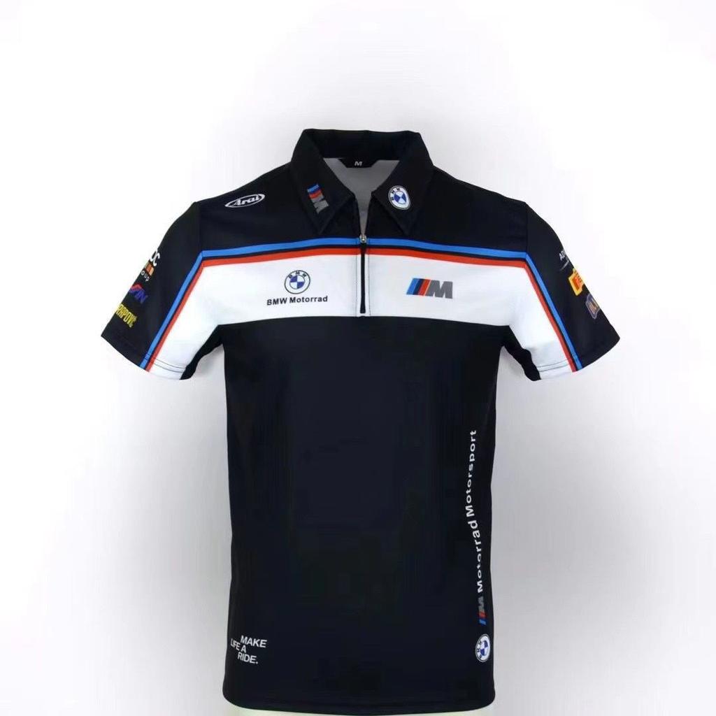 Racing Polo Shirt Motorcycle Suit Mountain Breathable Quick Drying Round Neck Short Sleeved Off-road Top Customization