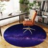 1pc Galaxy Round Chair Mat Area Rug - Non-Slip, Floor Mat for Office, Bedroom, Home Decor Christmas Gift P0811155