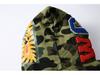 BAPE Shark Head Camo Block Unisex Hoodie - Autumn/Winter Trend