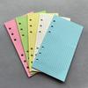 50 Sheets A6 Colorful Grid Loose Leaf Notebook Refill Spiral Binder Inner Page Line Blank craft Grid Inside Paper Stationery