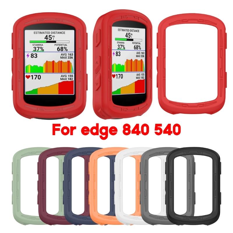 Bike Silicone Antiscratch Protective Case Screen Protector Cover Compatible for Edge 840 540 GPS Cycling Computer Sleeve