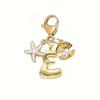 Golden 26 Letters Keychain Retro Backpack Pendant Unisex Bag Charm  Friends