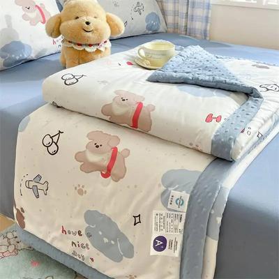 New Class A Washed Cotton Doudou Summer Quilt Series Printing Summer Air Conditioner Quilt Sheet Summer Quilt