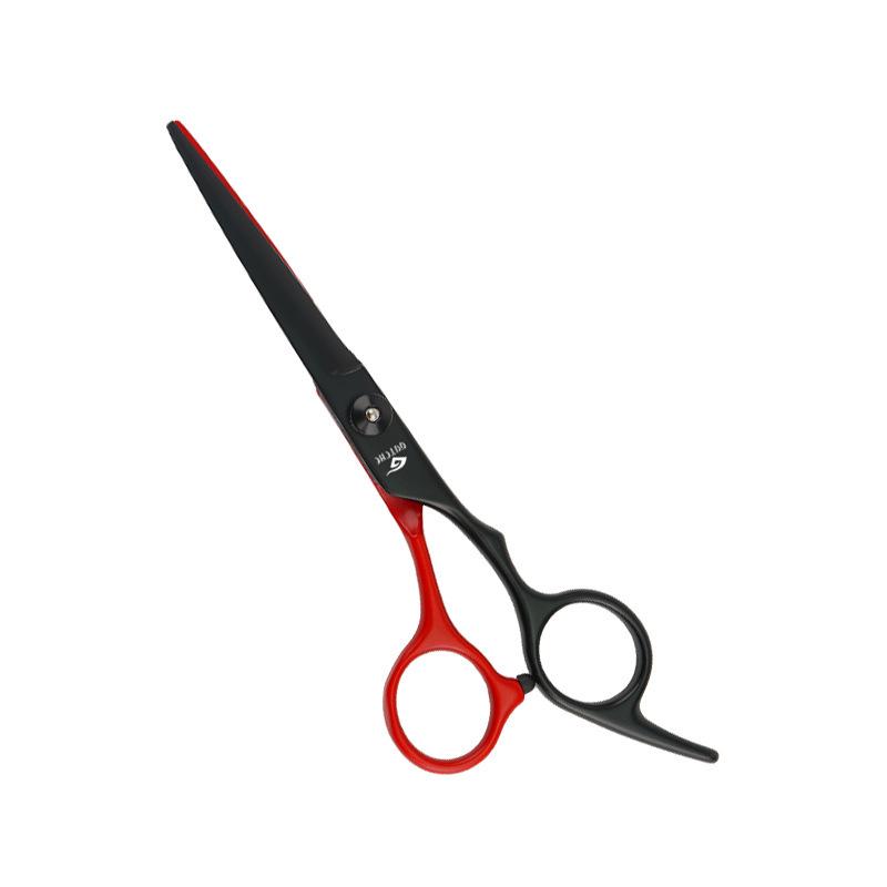 6-Inch White Hairdressing Scissors Set: Flat & Tooth Scissors for Adults and Kids