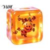 Stress Relief Toy for Halloween Christmas, Anxiety Reduction Ice Cube Squeeze Relieving Toy, Slow Rising Clear Sensory Holiday Gift Rebound