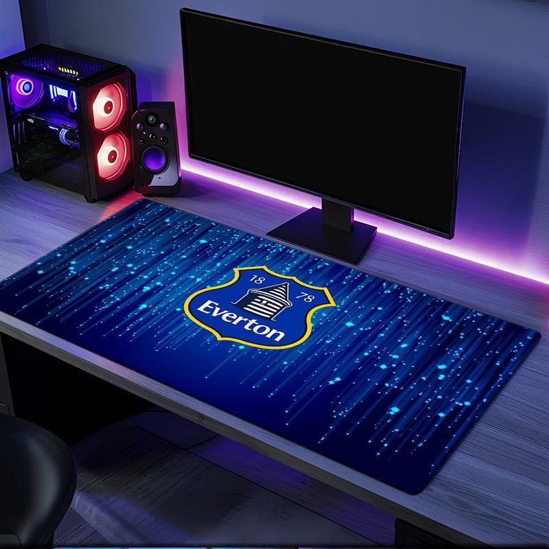 Everton Football Club Wappen Mauspads, Gummibasis, Mauspads für Gamer und Bürogebrauch, Gaming Schreibtisch , Leicht zu reinigende Matte Weihnachts-Fan-Geschenke