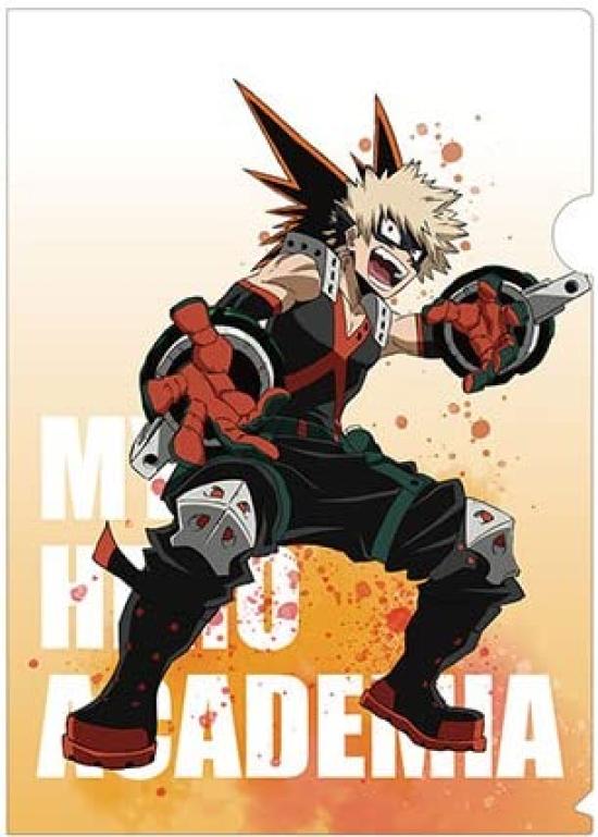 My Hero Academia THE Heroes Rising Original Illustration Katsuki Bakugo Clear File MOVIE